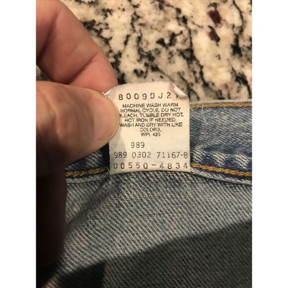 LEVI'S 550 RELAXED FIT MEN'S JEANS SIZE 38 X 30 RED TAB MEDIUM WASH 100% COTTON - Picture 8 of 8